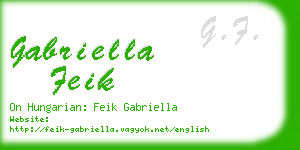 gabriella feik business card